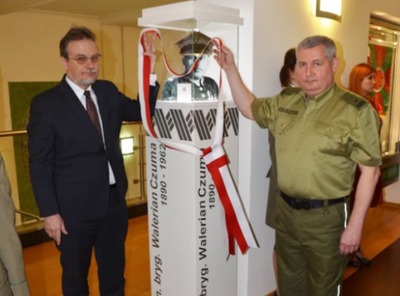 minister J. Skiba i komendant M. Łapiński 