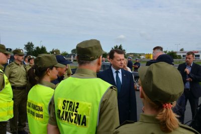 wizyta Ministra SWiA w Kołbaskowie 