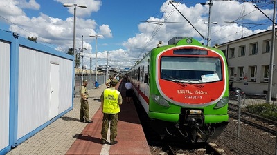 pociąg z pielgrzymami 
