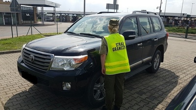 kradziona Toyota Land Cruiser