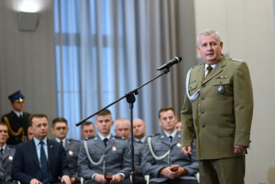 uroczystość wręczenia nagród funkcjonariuszom-bohaterom 