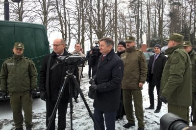 prezentacja sprzętu - Placówka SG w Huwnikach 