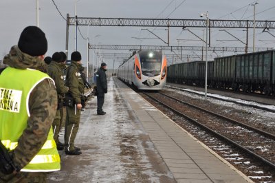 odprawa graniczna w pociągu relacji Kijów-Przemyśl 