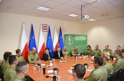spotkanie z funkcjonariuszami SG w Placówce SG w Bielsku-Białej 