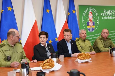 spotkanie z funkcjonariuszami SG w Placówce SG w Bielsku-Białej 