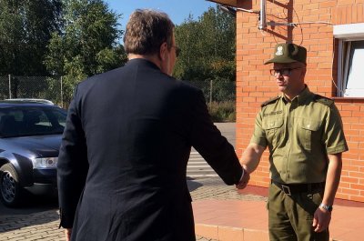 Wizyta Sekretarza Stanu w MSWiA Jakuba Skiby w Rutce-Tartak 