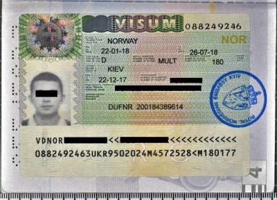 fałszywa norweska wiza 