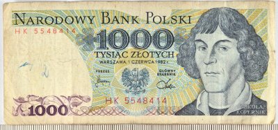 Posłużył się historycznym banknotem 