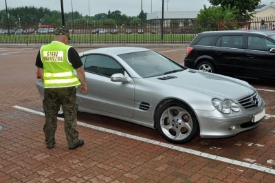 odzyskany Mercesed SL 500 