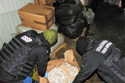 Straż Graniczna i Policja podczas wspólnych działań 