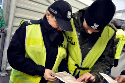 Straż Graniczna i Policja podczas wspólnych działań 