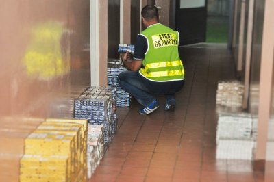 nielegalny towar zabezpieczony przez PSG w Korczowej 