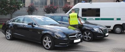 zabezpieczone Mercedesy 