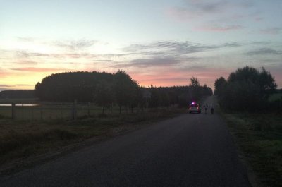 Załuki/Waliły Wieś. "Gdybyś ujrzeć chciał podlaski świt..." Pierwszy wschód słońca na trasie biegu. (Podlaski OSG 23.09.2018 ok. g. 6.00)
