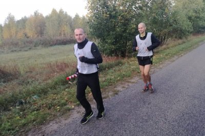 Zmęczenie daje o sobie znać, ale nie odpuszczamy. (Podlaski OSG, 23.09.2018 ok. g. 7.00)
