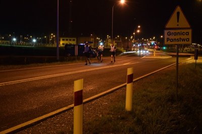 Połowce. Początek ostatniego odcinka. (Podlaski OSG, 23.09.2018 ok. g. 20.00)