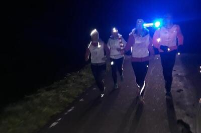 Wola Michowa. Minęliśmy Ustrzyki Górne i Cisnę. Biegniemy wzdłuż granicy ze Słowacją w stronę Komańczy. (Bieszczadzki OSG, 27.09.2018 ok. g. 5.30)
