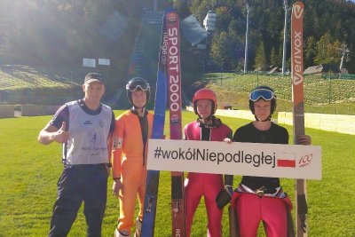 Centrum Narciarskie Nosal. Kadra narodowa w kombinacji norweskiej kibicuje naszym biegaczom. (Karpacki OSG, 28.09.2018 ok. 12.20)