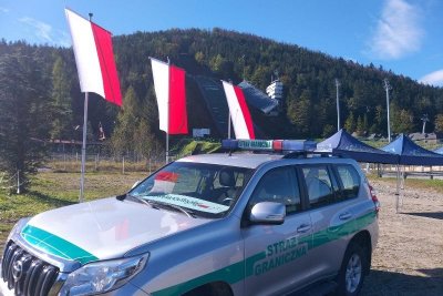 Czekamy na biegaczy pod Nosalem. (28.09.2018 ok. g. 12.20)
