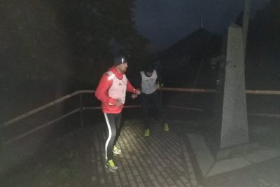 Jaworzynka. Trójstyk granic. W tym miejscu stykają się granice Polski, Czech i Słowacji. (Śląski OSG, 29.09.2018 ok. g. 5.15)