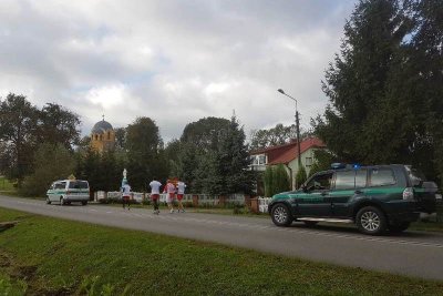 Biegnąc można podziwiać piękno nadbużańskich krajobrazów. (Nadbużański OSG, 24.09.2018)