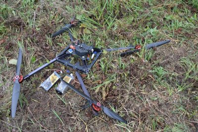 zatrzymany dron 
