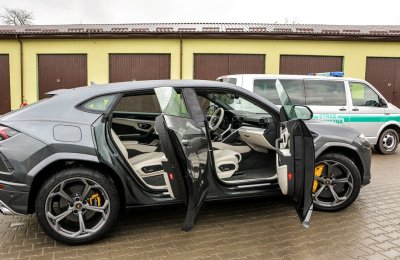 zabezpieczone lamborgini 
