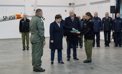 uroczyste przekazanie śmigłowca Straży Granicznej 