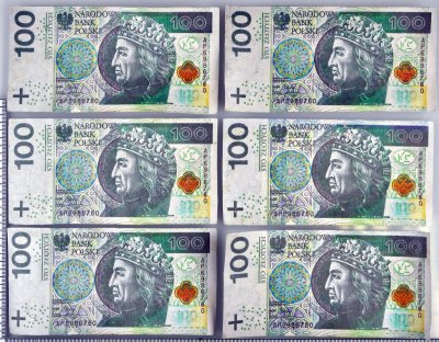 fałszywe banknoty 