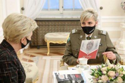 Gen. bryg. SG Wioleta Gorzkowska spotkała się z Agatą Kornhauser-Dudą Pierwszą Damą 