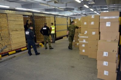 Rekordowy przemyt papierosów udaremniony na przejściu granicznym w Kuźnicy 