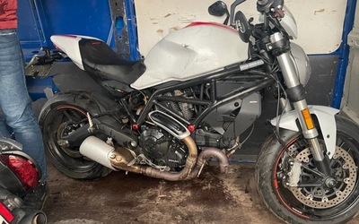 Zabezpieczony motocykl 