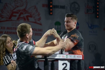XXII Mistrzostwa Polski w Armwrestlingu - zawodnicy podczas walki. XXII Mistrzostwa Polski w Armwrestlingu - zawodnicy podczas walki.