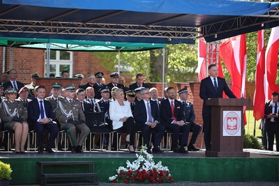 Prezydent RP A. Duda wygłasza okolicznościowe przemówienie 