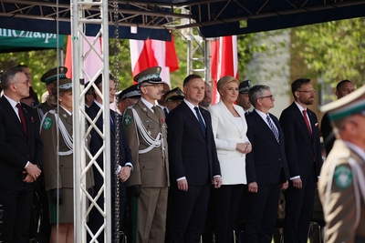 Komendant Główny SG gen. dyw. SG T. Praga bierze udział w obchodach Święta SG w COSG w Koszalinie 