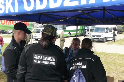 Stoisko promocyjne Morskiego Oddziału SG 