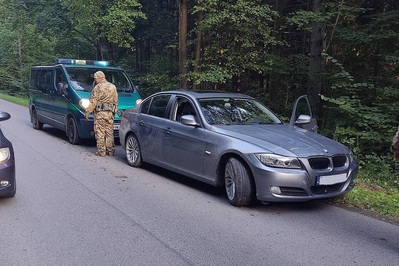 Zatrzymane BMW 