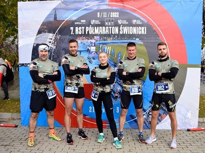 Funkcjonariusze Straży Granicznej na 7. Półmaratonie Świdnickim 
