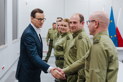 Spotkanie Premiera z funkcjonariuszami SG 