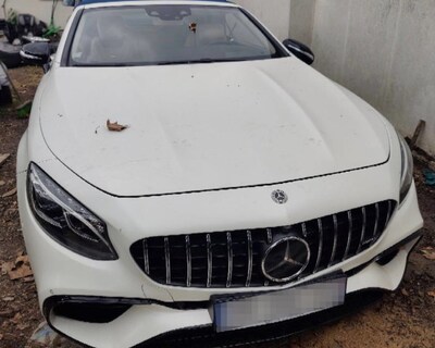 Zabezpieczony mercedes 