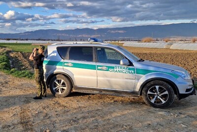 Funkcjonariusze SG w czasie misji w Macedonii Północnej 