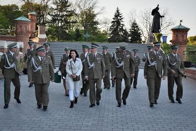 Przybycie Komendanta Głównego SG na Apel Jasnogórski 