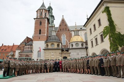 Centralne Obchody Święta Straży Granicznej na Placu Zamku Królewskiego na Wawelu 