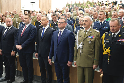 Uroczystość podpisania ustawy umożliwiającej powołanie Wyższej Szkoły Straży Granicznej 