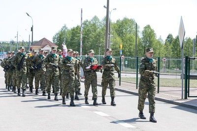 Uroczystość nadania imienia Powstańców Styczniowych Placówce SG w Bobrownikach 