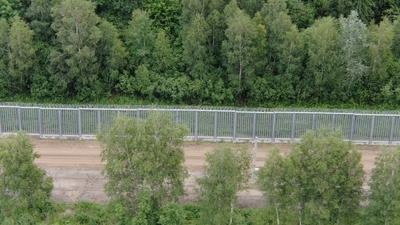 Bariera na granicy polsko-białoruskiej 