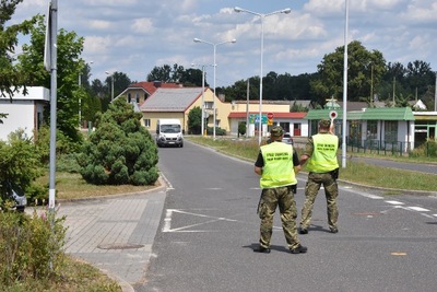 Funkcjonariusze SG w trakcie wspólnych, polsko-niemieckich działań kontrolnych 