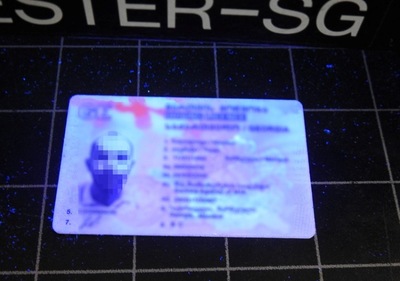 Podrobione prawo jazdy, którym posłużył się zatrzymany Gruzin 