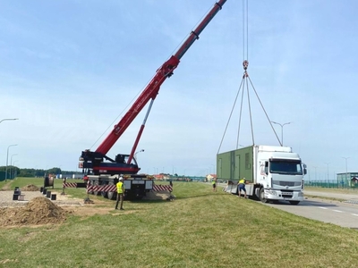 Kontener na granicy polsko-rosyjskiej 