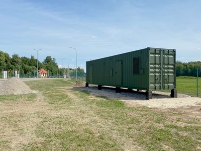 Kontener na granicy polsko-rosyjskiej 